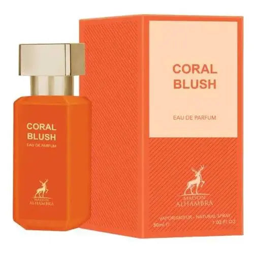 Coral Blush Maison Alhambra EDP 30ml – בקבוק וקופסה יחד