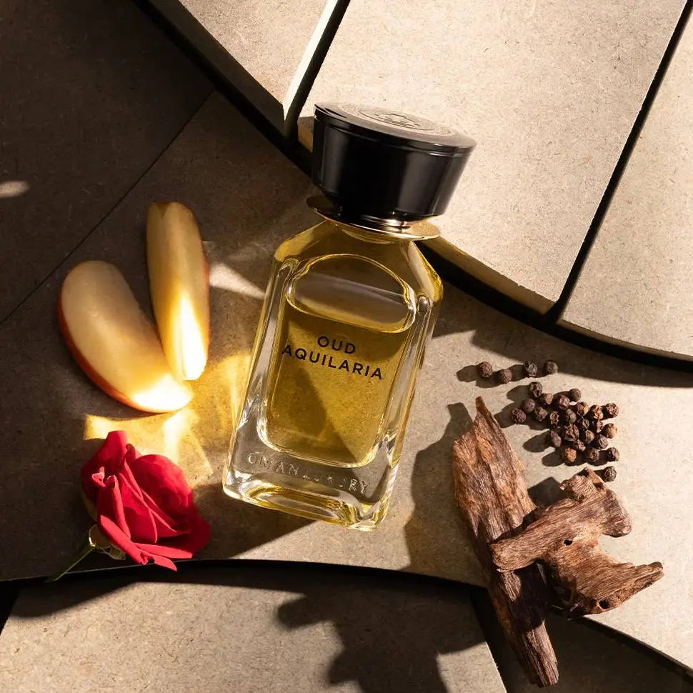 בקבוק Oud Aquilaria Omanluxury 100ml – זווית אלגנטית